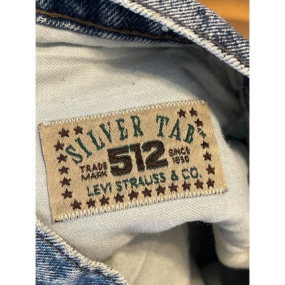 Vintage Levi's 80's Jeans Silver Tab Acid Medium Wash 512 Slim Men's 31 x 32 USA - Picture 8 of 10